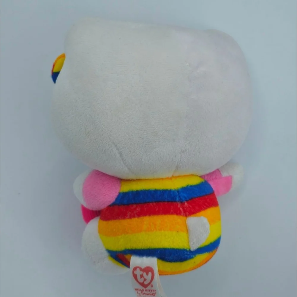 Hello Kitty Cupcake Rainbow Stripes Plush - Picture 4 of 7
